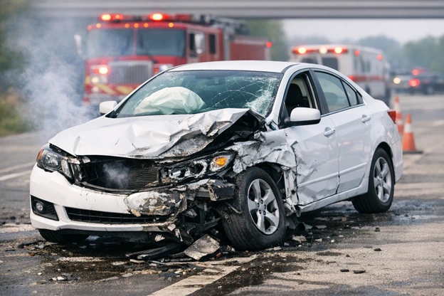 No insurance damaged Car