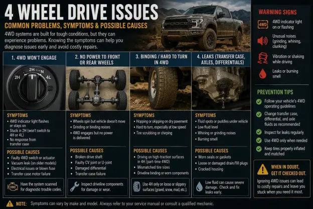 Signs of AWD or 4WD Failure